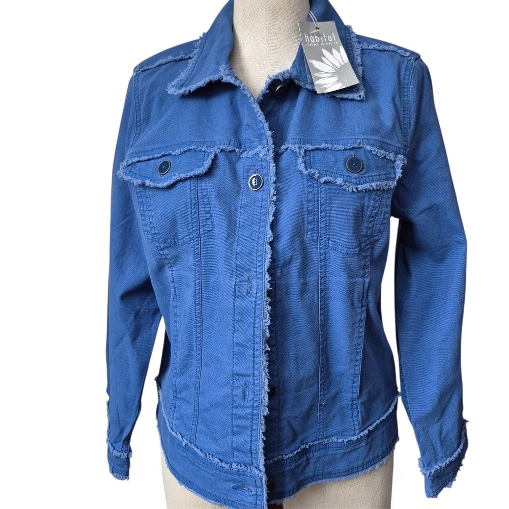 NWT Habitat Denim Blue Jacket Size M